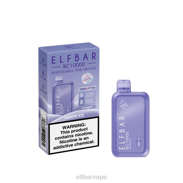 ELFBAR SOUTH AFRICA | 8TJRH353 ELFBAR Disposable Vape New BC10000 10000Puffs Grape Ice