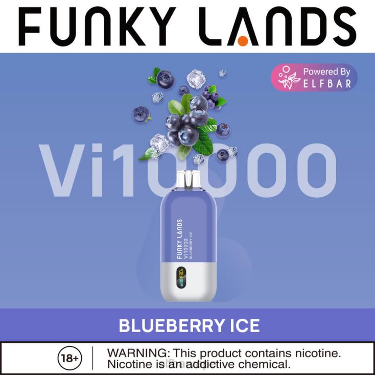 ELFBAR SOUTH AFRICA | 8TJRH453 ELFBAR Funky Lands Best Flavor Disposable Vape Vi10000 Iced Series Blueberry Ice