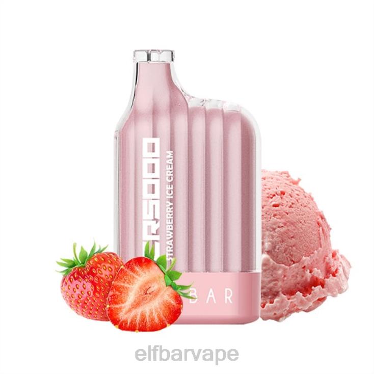 ELFBAR SOUTH AFRICA PRICE | 8TJRH325 ELFBAR Best Flavor Disposable Vape CR5000 Ice Series Strawberry Ice Cream