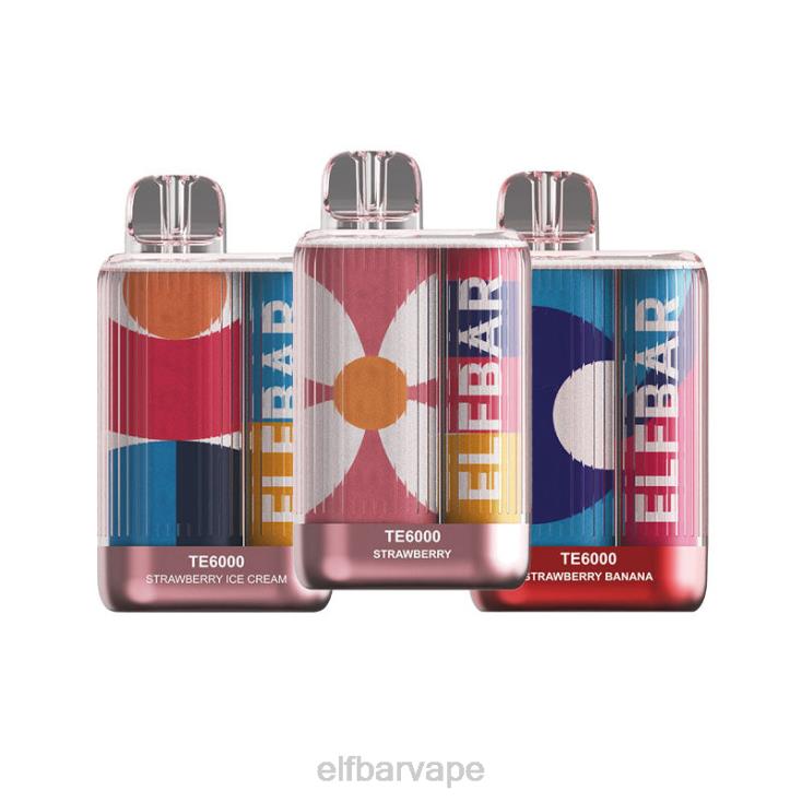 ELFBAR SOUTH AFRICA PRICE | 8TJRH395 ELFBAR Disposable Vape TE6000 Strawberry Combos Strawberry Ice Cream