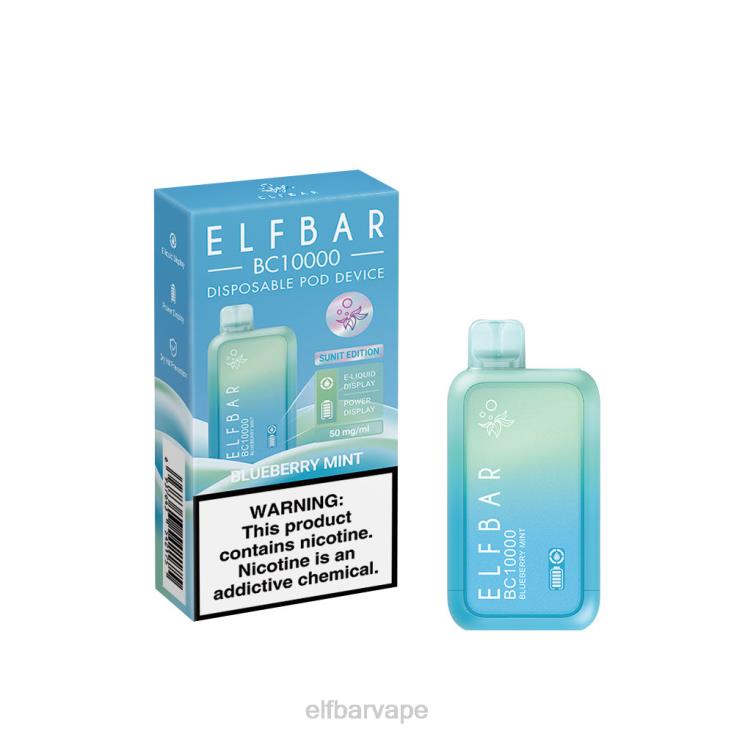 ELF BAR CAPE TOWN | 8TJRH339 ELFBAR Disposable Vape New BC10000 10000Puffs Blueberry Mint