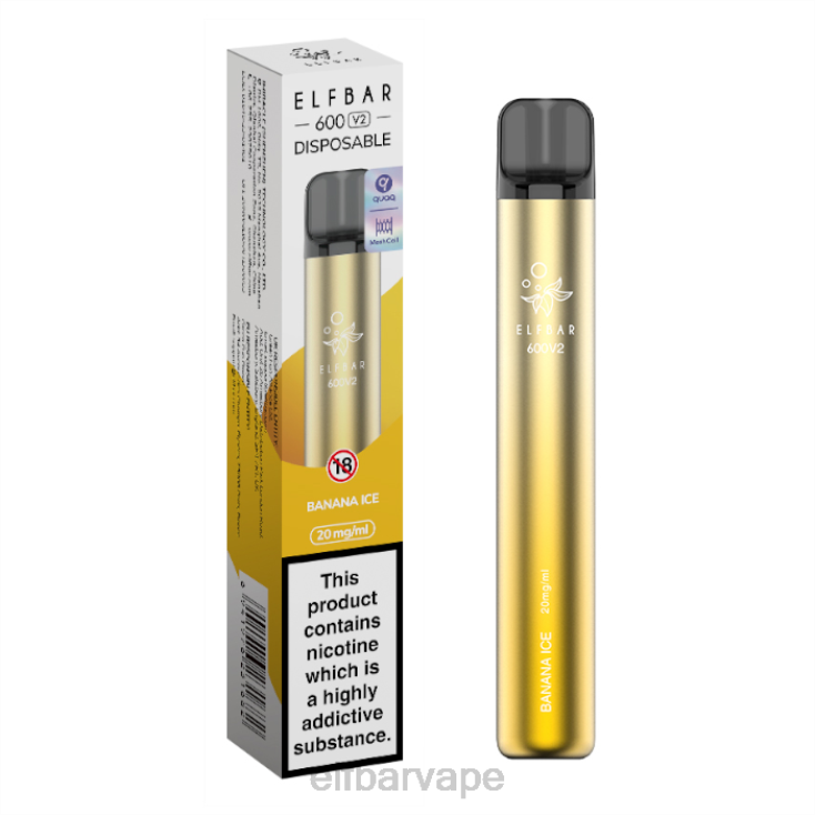 ELF BAR CAPE TOWN | 8TJRH9ELFBAR 600V2 Disposable Vape - 20mg Banana Ice