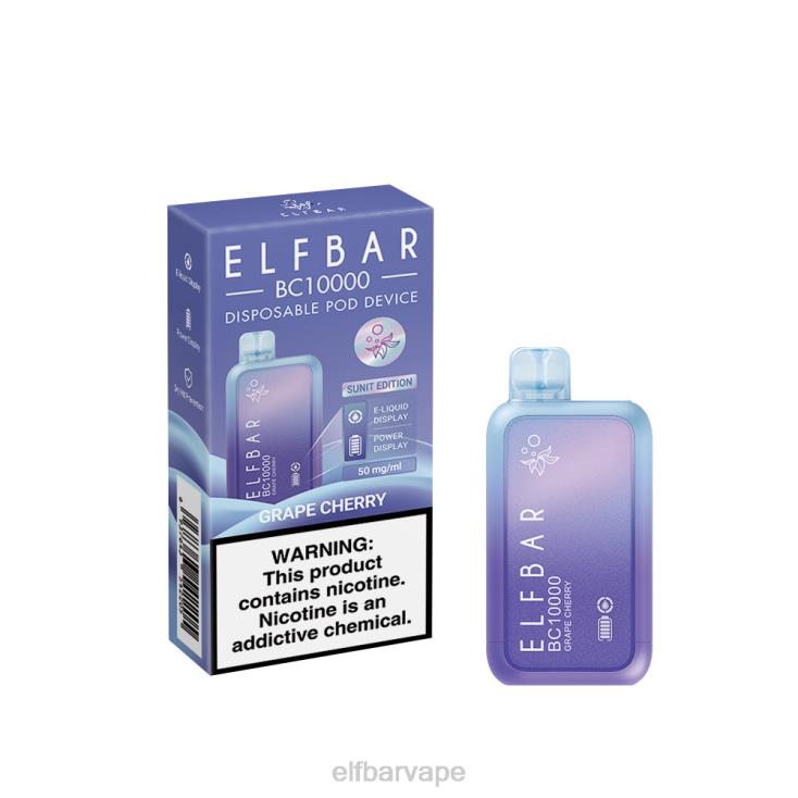 ELF BAR PRICE SOUTH AFRICA | 8TJRH342 ELFBAR Disposable Vape New BC10000 10000Puffs Grape Cherry