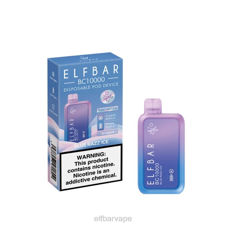 ELF BAR SOUTH AFRICA | 8TJRH338 ELFBAR Disposable Vape New BC10000 10000Puffs Blue Razz Ice