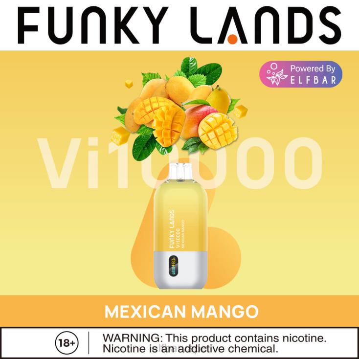 ELF BAR SOUTH AFRICA | 8TJRH468 ELFBAR Funky Lands Disposable Vape Vi10000 Puffs Mexican Mango - Click Image to Close