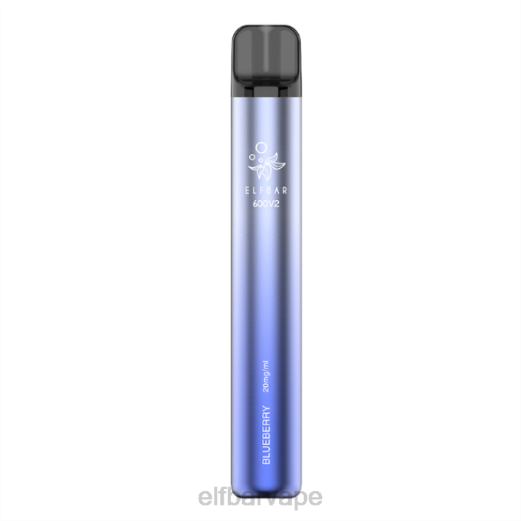 ELF BAR VAPE | 8TJRH1ELFBAR 600V2 Disposable Vape - 20mg Blueberry