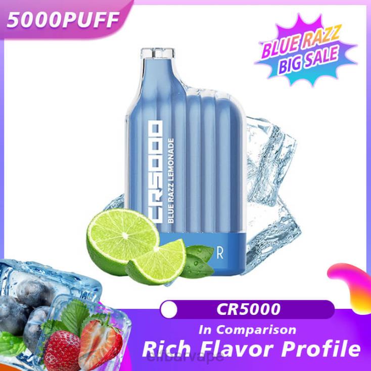 ELF BAR VAPE | 8TJRH321 ELFBAR Best Flavor Disposable Vape CR5000 Blue Razz Blue Razz Lemonade