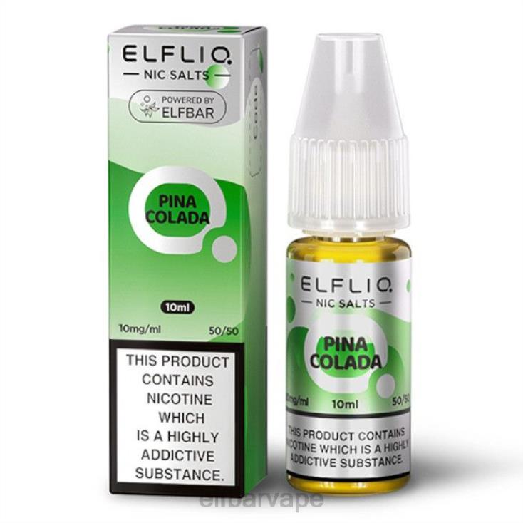 ELFBAR SOUTH AFRICA PRICE | 8TJRH175ELFBAR ElfLiq Nic Salts - Pina Colada - 10ml-10 mg/ml Classic