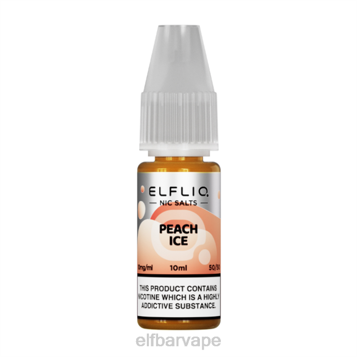 ELFBAR SOUTH AFRICA PRICE | 8TJRH185ELFBAR ElfLiq Nic Salts - Peach Ice - 10ml-10 mg/ml Classic