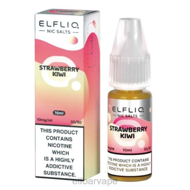 ELF BAR CAPE TOWN | 8TJRH179ELFBAR ElfLiq Nic Salts - Strawberry Kiwi - 10ml-5mg Classic - Click Image to Close