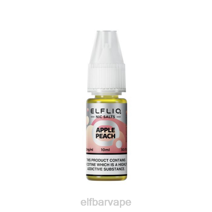 ELF BAR CAPE TOWN | 8TJRH219ELFBAR ELFLIQ Apple Peach Nic Salts - 10ml-10 mg/ml Classic