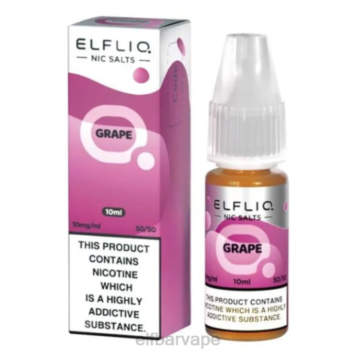 ELF BAR PRICE SOUTH AFRICA | 8TJRH192ELFBAR ElfLiq Nic Salts - Grape - 10ml-20 mg/ml Classic