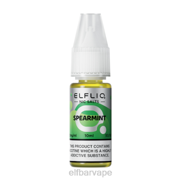 ELF BAR SOUTH AFRICA | 8TJRH208ELFBAR ELFLIQ Spearmint Nic Salts - 10ml-20 mg/ml Classic