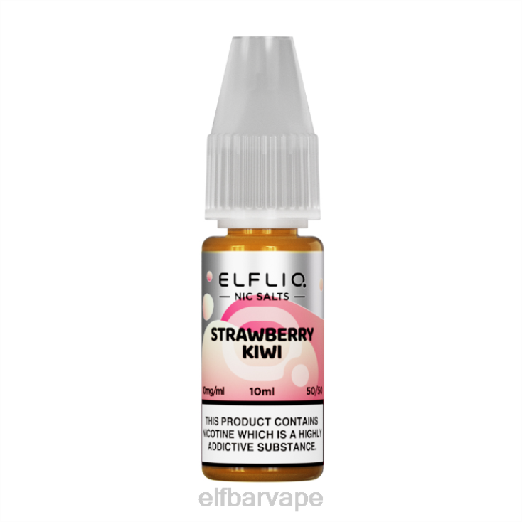 ELF BAR VAPE CAPE TOWN | 8TJRH180ELFBAR ElfLiq Nic Salts - Strawberry Kiwi - 10ml-10 mg/ml Classic