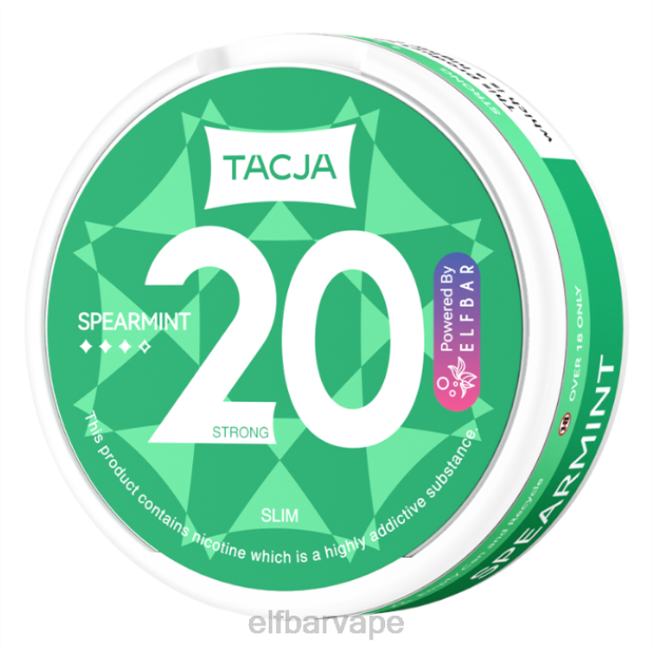 ELF BAR WHOLESALE SOUTH AFRICA | 8TJRH226ELFBAR TACJA Nicotine Pouch - Spearmint - 1PK-18mg/g Classic