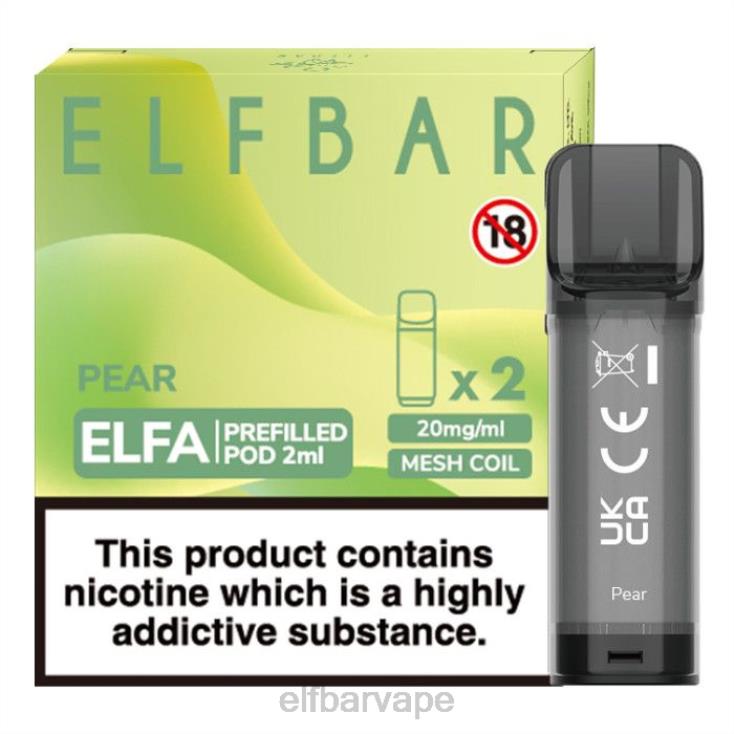 ELFBAR SOUTH AFRICA | 8TJRH123ELFBAR Elfa Pre-Filled Pod - 2ml - 20mg (2 Pack) Pear