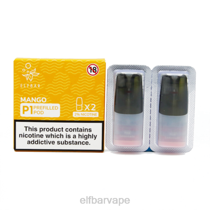 ELFBAR SOUTH AFRICA | 8TJRH143ELFBAR Mate 500 P1 Pre-Filled Pods - 20mg (2 Pack) Banana