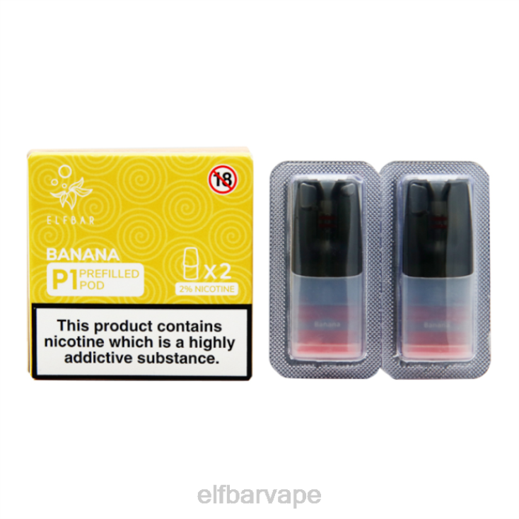 ELFBAR SOUTH AFRICA | 8TJRH143ELFBAR Mate 500 P1 Pre-Filled Pods - 20mg (2 Pack) Banana