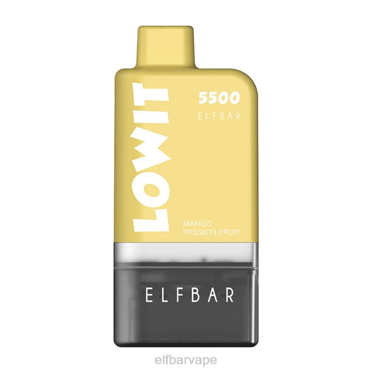 ELFBAR SOUTH AFRICA | 8TJRH433 ELFBAR Prefilled Pod Kit LOWIT 5500 2%Nic Mango Passion Fruit