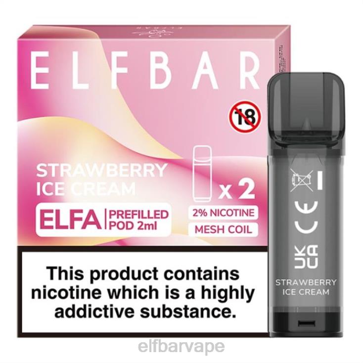 ELFBAR SOUTH AFRICA PRICE | 8TJRH115ELFBAR Elfa Pre-Filled Pod - 2ml - 20mg (2 Pack) Strawberry Ice Cream