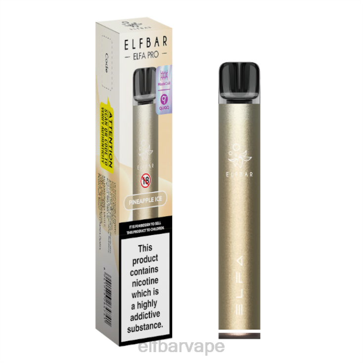 ELFBAR SOUTH AFRICA PRICE | 8TJRH75ELFBAR ELFA PRO Pod Kit - Rechargeable Dark Gold + Pineapple Ice Prefilled Pod