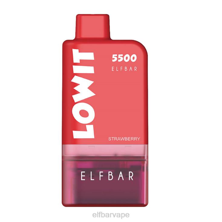 ELF BAR FLAVOURS SOUTH AFRICA | 8TJRH427 ELFBAR Prefilled Pod Kit LOWIT 5500 2%Nic Strawberry Ice