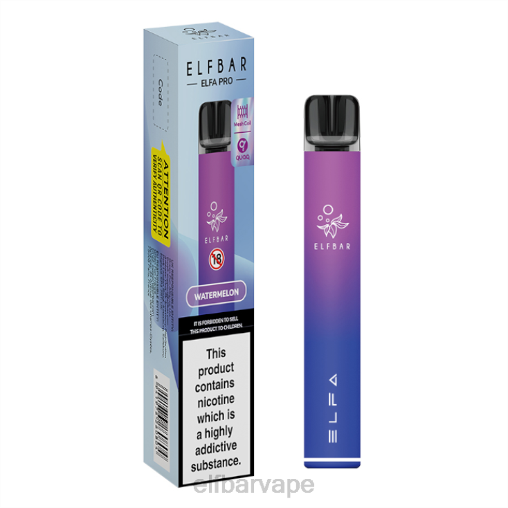 ELF BAR FLAVOURS SOUTH AFRICA | 8TJRH67ELFBAR ELFA PRO Pod Kit - Rechargeable Aurora Purple + Watermelon Prefilled Pod