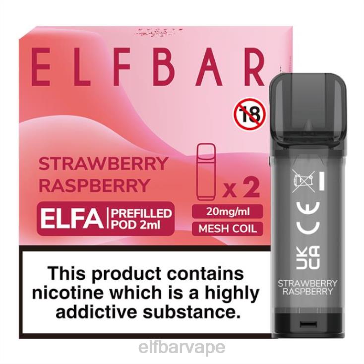 ELF BAR PRICE SOUTH AFRICA | 8TJRH112ELFBAR Elfa Pre-Filled Pod - 2ml - 20mg (2 Pack) Strawberry Raspberry