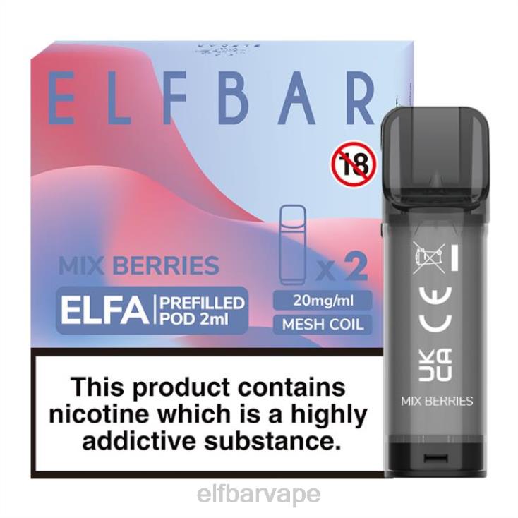 ELF BAR PRICE SOUTH AFRICA | 8TJRH132ELFBAR Elfa Pre-Filled Pod - 2ml - 20mg (2 Pack) Mix Berries