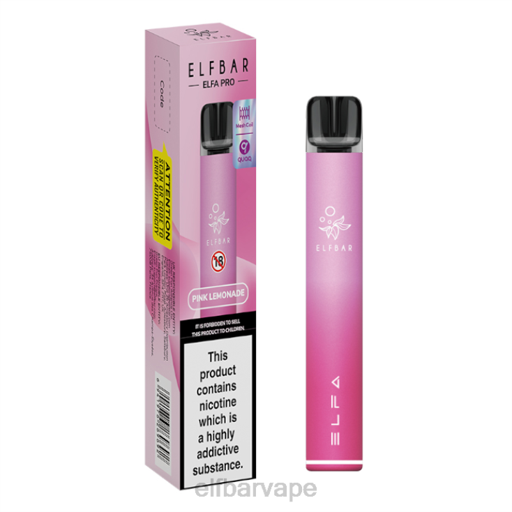 ELF BAR PRICE SOUTH AFRICA | 8TJRH72ELFBAR ELFA PRO Pod Kit - Rechargeable Pink + Pink Lemonade Prefilled Pod