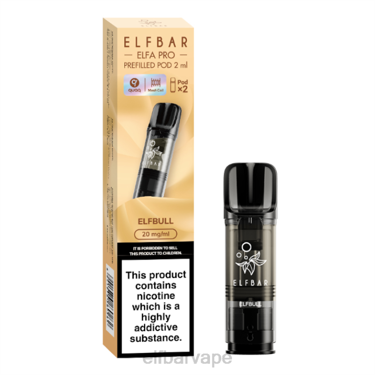 ELF BAR VAPE | 8TJRH101ELFBAR ELFA PRO Prefilled Pods - 20mg - 2PK Elf Turbo