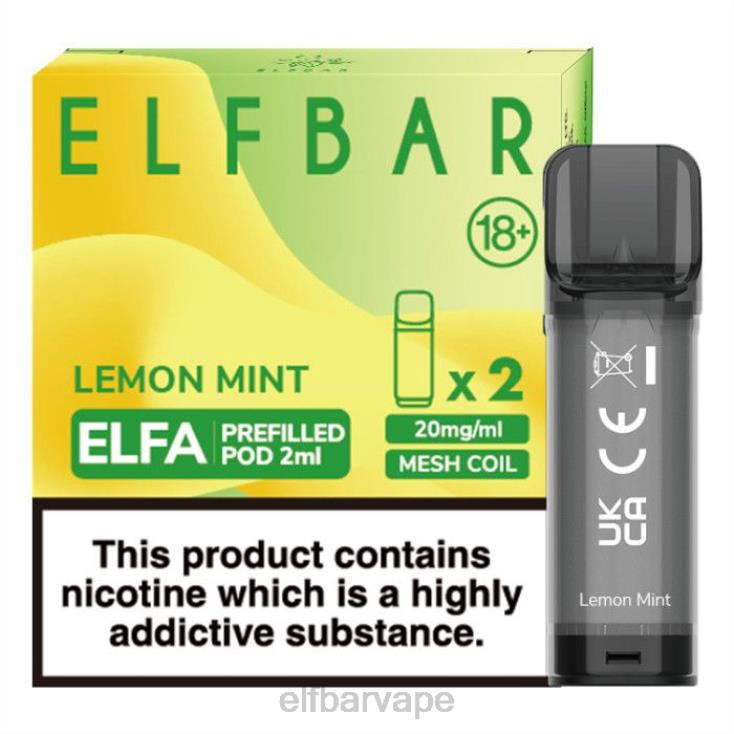 ELF BAR VAPE CAPE TOWN | 8TJRH110ELFBAR Elfa Pre-Filled Pod - 2ml - 20mg (2 Pack) Lemon Mint