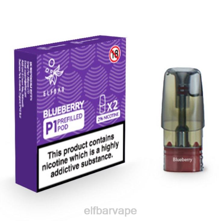 ELF BAR VAPE SOUTH AFRICA | 8TJRH144ELFBAR Mate 500 P1 Pre-Filled Pods - 20mg (2 Pack) Blueberry - Click Image to Close