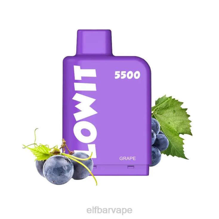 ELF BAR VAPE SOUTH AFRICA | 8TJRH444 ELFBAR Prefilled Pod LOWIT 5500 Puffs 2%Nic Grape