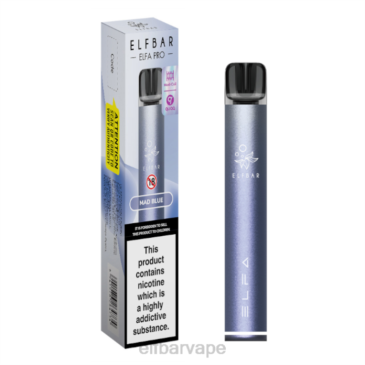 ELF BAR VAPE SOUTH AFRICA | 8TJRH74ELFBAR ELFA PRO Pod Kit - Rechargeable Twilight Purple + Mad Blue Prefilled Pod