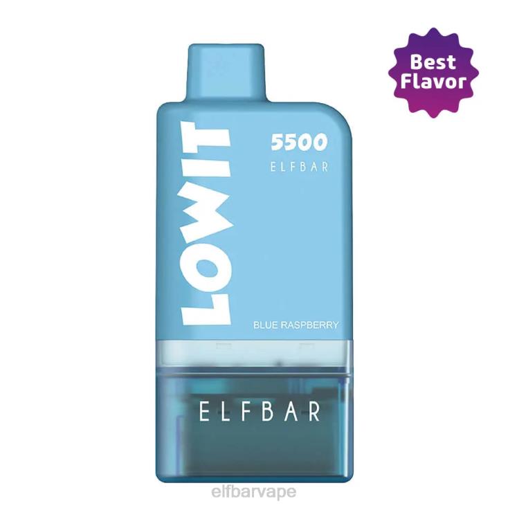 ELF BAR WHOLESALE SOUTH AFRICA | 8TJRH436 ELFBAR Prefilled Pod Kit LOWIT 5500 2%Nic Blue Raspberry Blue Raspberry+Blue Battery